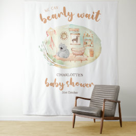Boho wir können Babydusche abwarten Wandteppich