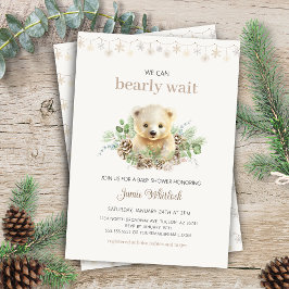 Boho wir können frühzeitig auf die Winter Baby-Dus Einladung