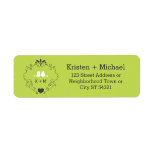 Boho Wirbel, Curls, Banner & Lovebirds Hochzeit