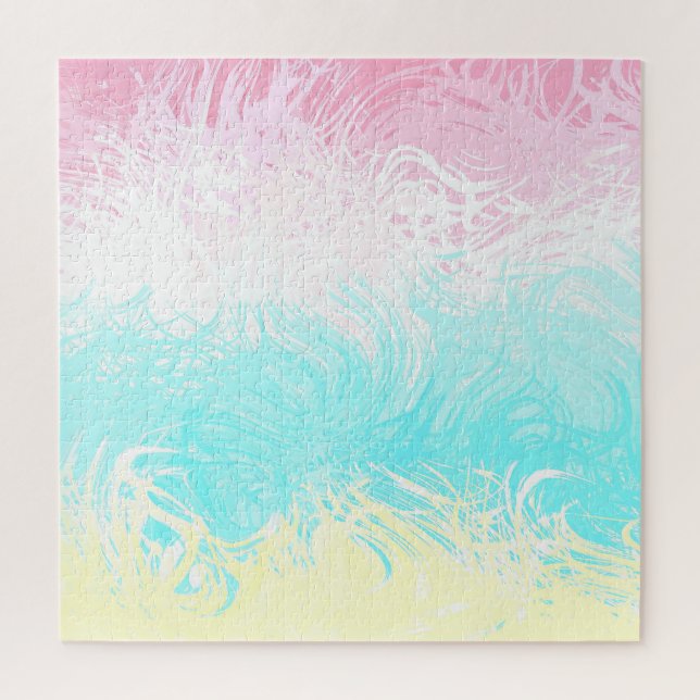 Boho Wirbel Groovy Abstrakt Genderflux Pride Flag (Vertikal)