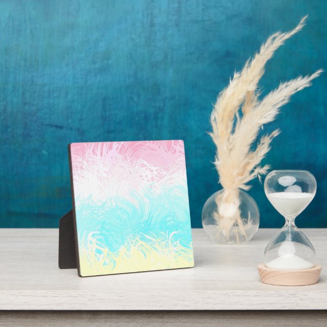 Boho Wirbel Groovy Abstrakt Genderflux Pride Flag Fotoplatte (InSitu)