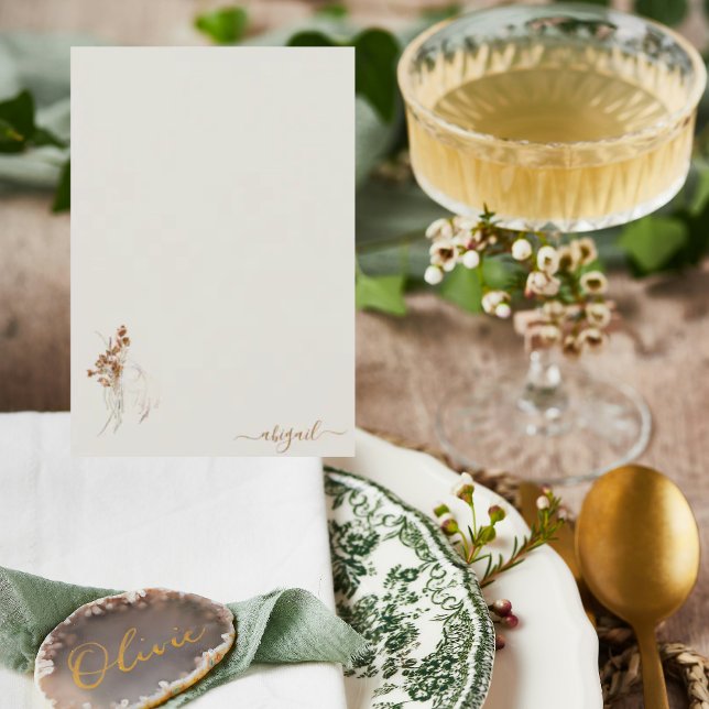 Boho Wispy Personalisiert Blank Dusche Dankeskarte (Von Creator hochgeladen)