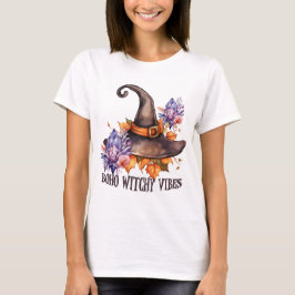 Boho Witchy Vibes Halloween T-Shirt
