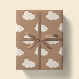 Boho Wolken Himmel Einfache geschlechtsneutrale Ki Geschenkpapier