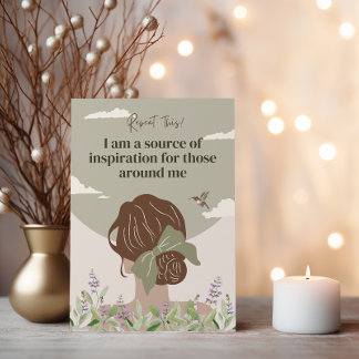Boho Women Empowerment Positive Affirmative Cards