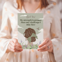 Boho Women Empowing Positive Affirmation Cartes