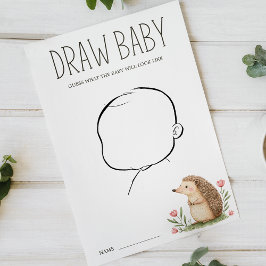 Boho Woodland Animals Baby Shower Zeichne Baby Gam Flyer