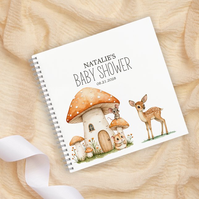 Boho Woodland Animals Babydusche Notizbuch (Von Creator hochgeladen)