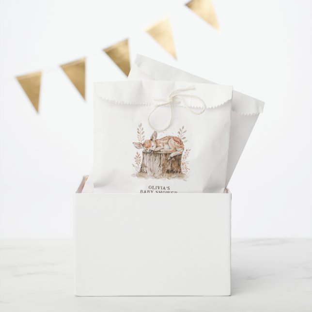 Boho Woodland Animals & Floral Baby Dusche Geschenktütchen (Party)