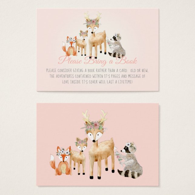 Boho Woodland Deer Raccoon Fox Livre à la place Ca (Devant & derrière)