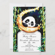Boho Woodland farbenfrohe Panda Baby Dusche