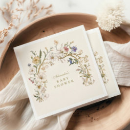 Boho Woodland Fern Baby Dusche Serviette