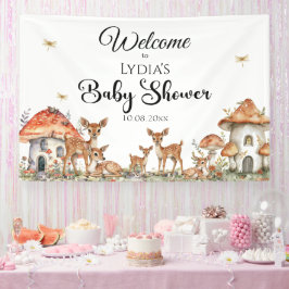 Boho Woodland Forest Animals Baby Dusche Willkomme Banner