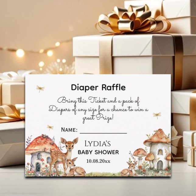 Boho Woodland Forest Animals Babydusche Begleitkarte (Von Creator hochgeladen)