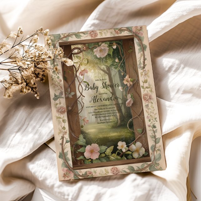 Boho Woodland Forest Baby Dusche Einladung (Von Creator hochgeladen)