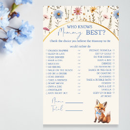 Boho Woodland Fox, der Mama das beste Spiel kennt Flyer