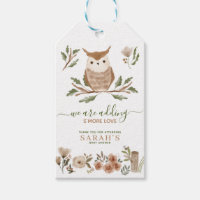 Boho Woodland Owl Babydusche