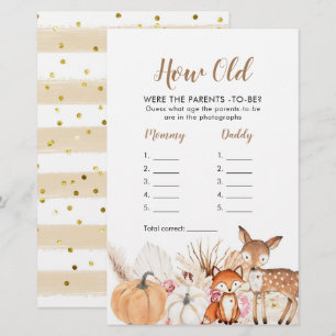 Boho Woodland Pumpkin Wie alt waren die Eltern