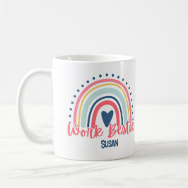 Boho Work Bestie Custom Tasse, Coworker Colleague Kaffeetasse