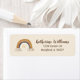 Boho Wstercolor Rainbow Baby Showlabel