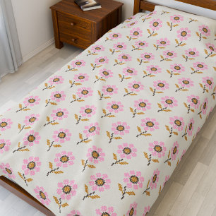 Boho-Wurfdecke mit ukrainischem Volksmuster Fleecedecke