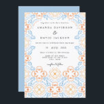 Boho Wüste Morroccan Tiles Terracotta Hochzeit Einladung<br><div class="desc">Boho Wüste Morroccan Tiles Terracotta Hochzeit Einladung</div>