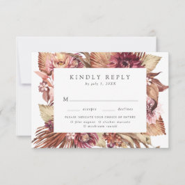 Boho Wüste RSVP Karte