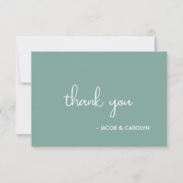 Boho Wüste Sage Green Wedding Dankeschön Karte