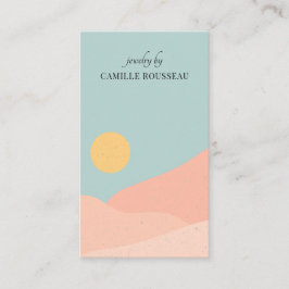 Boho Wüste Sunrise Mountains Handgearbeitete Juwel Visitenkarte
