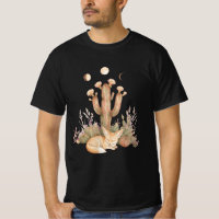 Boho-Wüsten-Fennec-Fuchs schlafend unter Saguaro-K