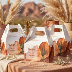Boho-Wüsten-Schatz Baby Shower im Südwesten Geschenkschachtel