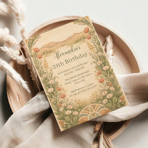 Boho-Wüsten-Wildblumen-Geburtstag