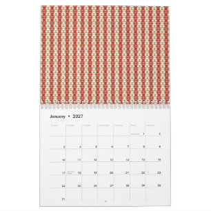 Boho-Wüstenstreifen-Design Kalender