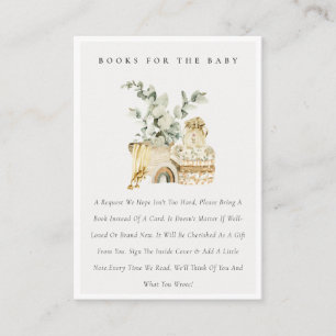 Boho Yellow Kinderzimmer Foliage Books für Babydus Begleitkarte