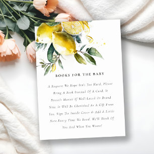 Boho Yellow Lemon Garden Books for Baby Showroom Begleitkarte