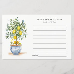 Boho Yellow Lemon Tree Advisor für Paar