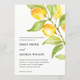 BOHO YELLOW WATERCOLOR FOLIAGE OLIVE WEDD EINLADUNG