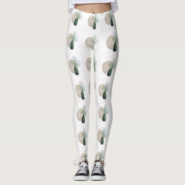 Boho Zen Blütenleuchter in einer Flasche Leggings