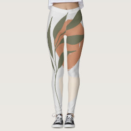 Boho Zen Minimalistisch Botanical Leggings