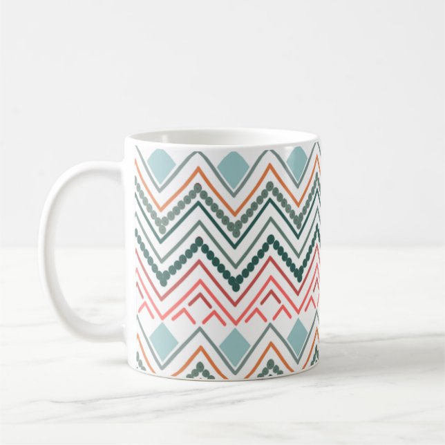 Boho Zickzack Kaffeetasse (Links)