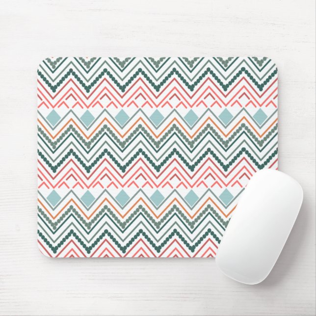 Boho Zickzack Mousepad (Mit Mouse)