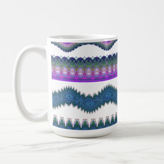 Boho Zigzag Pattern Coffee Mug (Gauche)