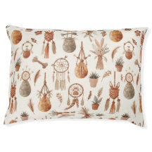 Bohoisiertes Makramee-Oster-Tierbett mit gewebten