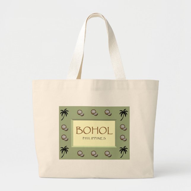 BOHOL Philippinen riesige Taschen-Tasche Jumbo Stoffbeutel (Vorne)