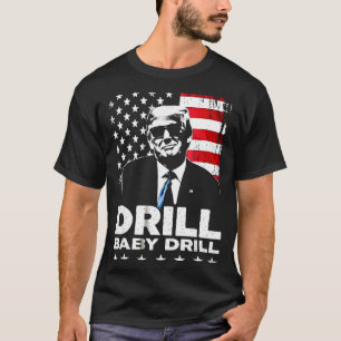 Bohr Baby bohr amerikanisch 2025 Trump Präsident f T-Shirt
