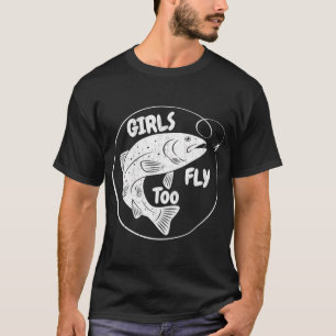 Bohre es, bis es spritzt Lustiger Winter-Eisfische T-Shirt