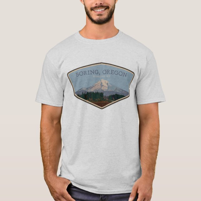 Bohren, Oregon | Mt Hood Men-T - Shirt (Vorderseite)