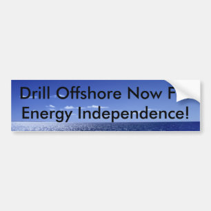 Bohren Sie Offshore jetzt für Energie in… Autoaufkleber