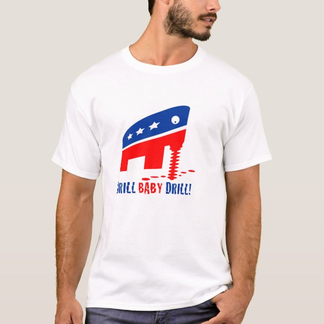 "Bohrgerät-Baby-Bohrgerät-" Erdölbohrungs-T - T-Shirt (Vorderseite)