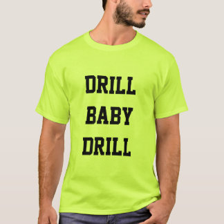 Bohrgerät-Baby-Bohrgerät-Sicherheits-Grün-T - T-Shirt